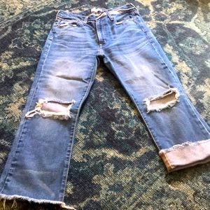 Madewell retro crop bootcut jeans